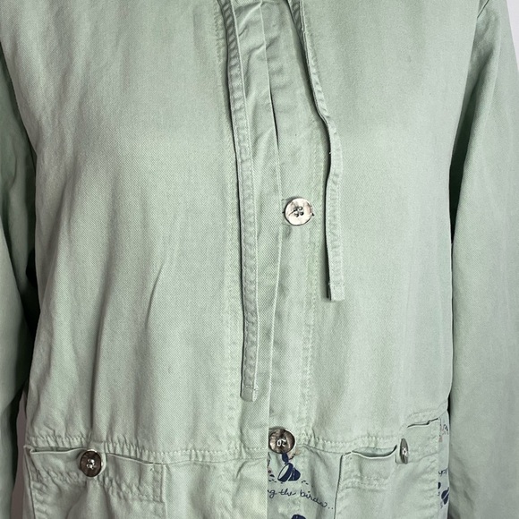 Melrose Studio Light Green Women’s Jacket Windbreaker Size L - Picture 9 of 15